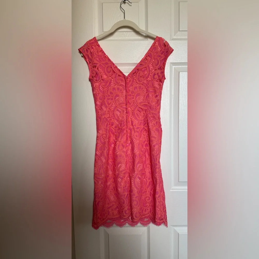 Lilly Pulitzer Rosaline Ginger Orange About Face Lace Dress - Picture 2 of 5